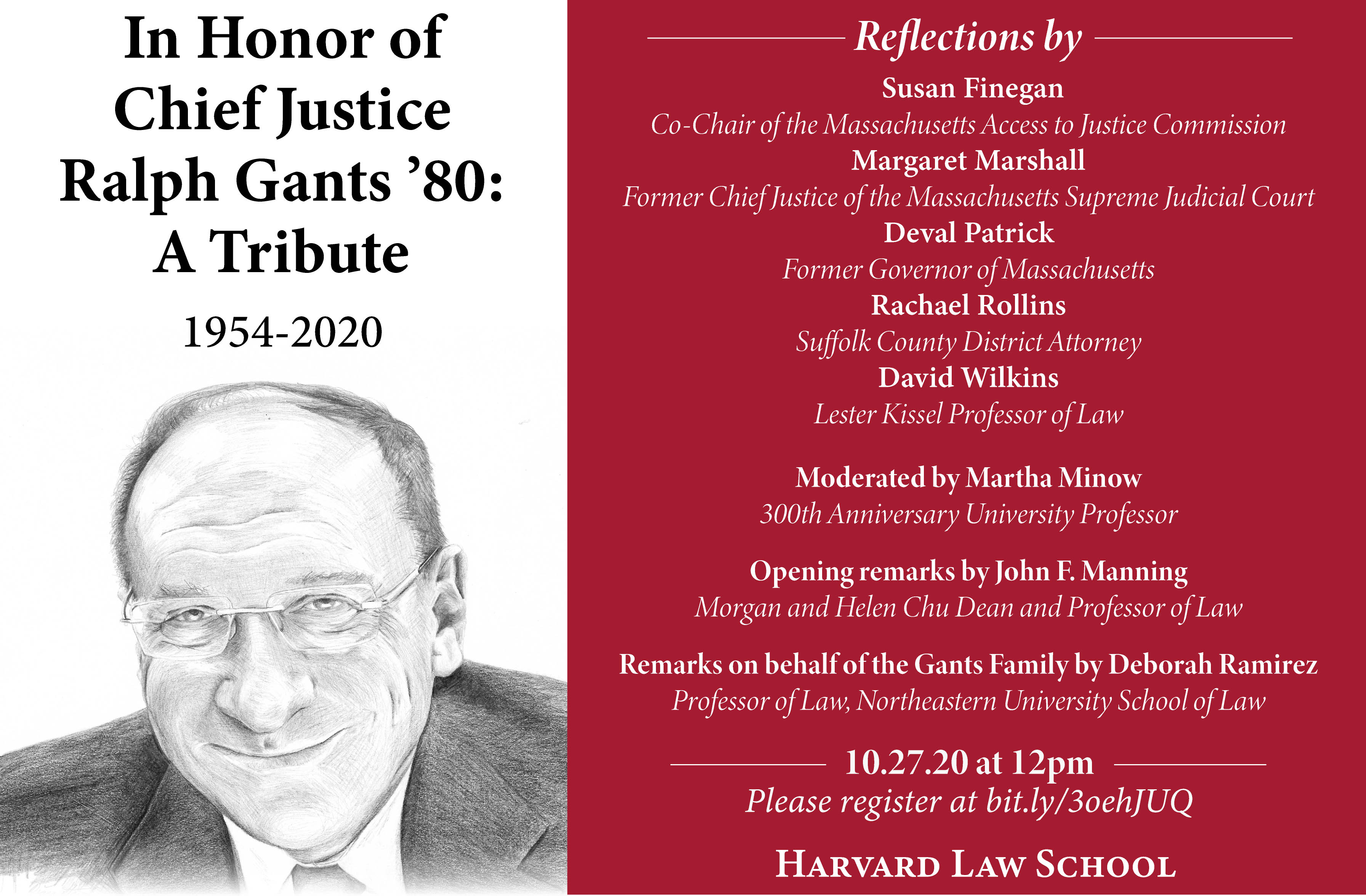 In Honor of Chief Justice Ralph Gants '80: A Tribute