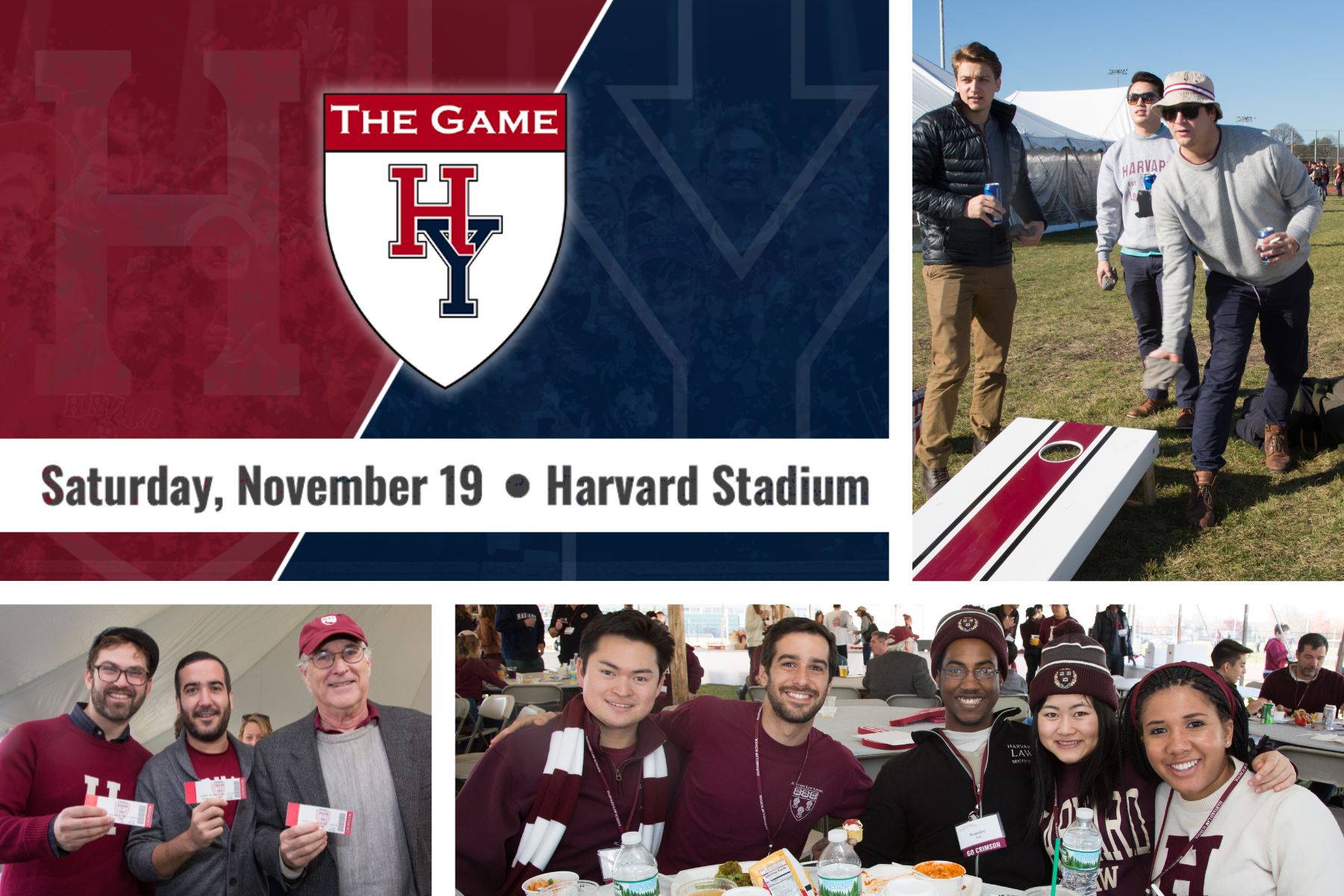 The Game: Harvard vs. Yale Saturday, November 19 - Harvard Stadium
